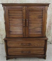 1973 YOUNG-HINKLE SOLID OAK PRESS ON CHEST