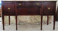 VINTAGE SOLID MAHOGANY FEDERAL STYLE SIDEBOARD