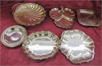 6 SILVERPLATE SERVING TRAYS*FB ROGERS