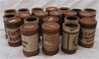21 PIECE  ASSORTED ANTIQUE CYLINDER RECORDS