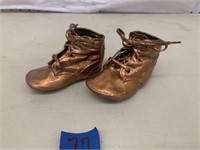 Bronzed baby shoes