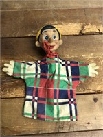 Vintage Pinocchio Hand Puppet