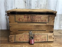 Vintage Eatmor Cranberry Wood Crate