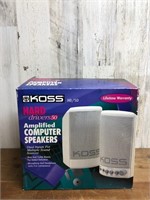 Koss Amplified Computer Speakers W/Box