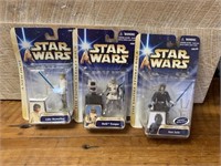 Three 2005 NIP Star Wars Action Figures