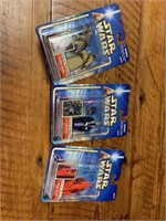 Three 2002 NIP Star Wars Action Figures