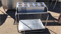 SS Silverware/ Tray Cart