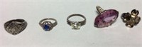 CHOICE- 5 Sterling Rings
