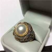 Pearl & Sterling Ring
