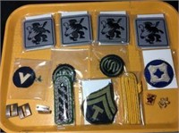 Military Patches & Sterling Medals