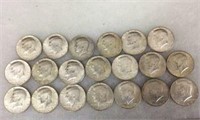 (20) 1967 Kennedy Half Dollars- 40% Silver