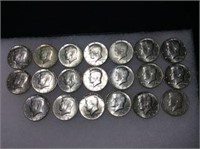 (20) 1968 Kennedy Half Dollars 40% Silver