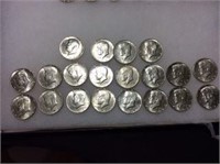 (20) 1969 Kennedy Half Dollars- 40% Silver