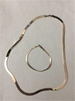 Sterling Necklace & Bracelet set