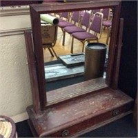 Dresser Top Mahogany Vanity Mirror