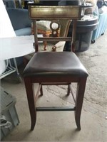 Use leather seat bar stool