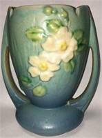 Roseville White Rose Art Pottery Vase