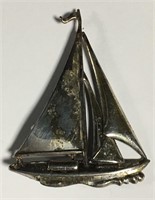 Lang Sterling Silver Sailboat Pin