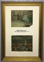 Framed Pan American Exposition 1901 Postcards