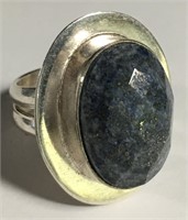Sterling Silver Ring With Polished Stone