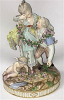 Manner Of Meissen Porcelain Figural Grouping