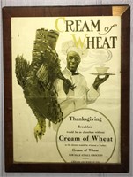 Framed Cream Of Wheat Advertising