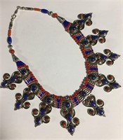 Blue Lapis & Beaded Necklace