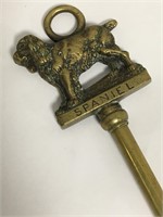 English Brass Toasting Fork, Spaniel