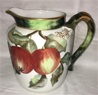 Hand Painted French Porcelain Pitcher