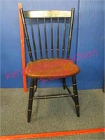 authentic hitchcock black stenciled side chair