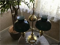 Early Weighted Electric Brass Lamp