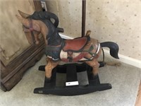 Contemporary Wooden Rocking Horse