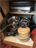 Pots and Pans in Cabinet