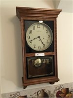 Hamilton Regulator Oak Wall Clock