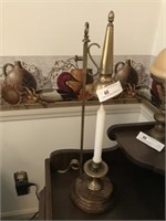 Brass Candle Holder with Adjustable Snuffer
