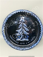 12" Blue Mtn Pottery Christmas plate