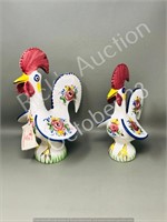 2 - portugese roosters  "Luck & Happiness"