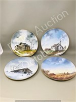 4 Prairie Heritage collector plates  -  9"