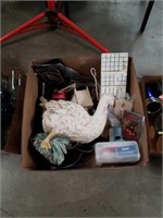 Box of goose and wires and old photos