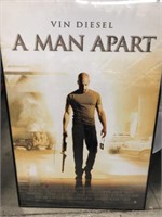 A man apart framed movie poster, vin diesel