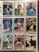 Binder with sports card collection