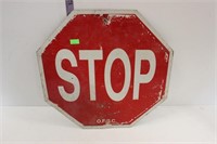 12" stop sign