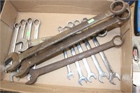 Assortment of SAE wrenches up to 1 1/4"