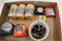 tape measures, string, Snap -On sockets