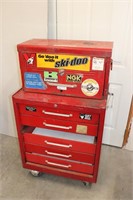 Tool cabinet on wheels, 27" wide, 49" tall, 18"