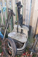 water pump with barrel stand