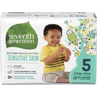 115ct. Seventh Generation Diapers Size 5