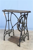 Cast Iron Sewing Machine Base with Griddle Top