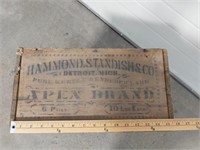 Hammond Standish & Co. wood crate
