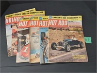 Vintage 1961 Hot Rod magazine lot of 6
